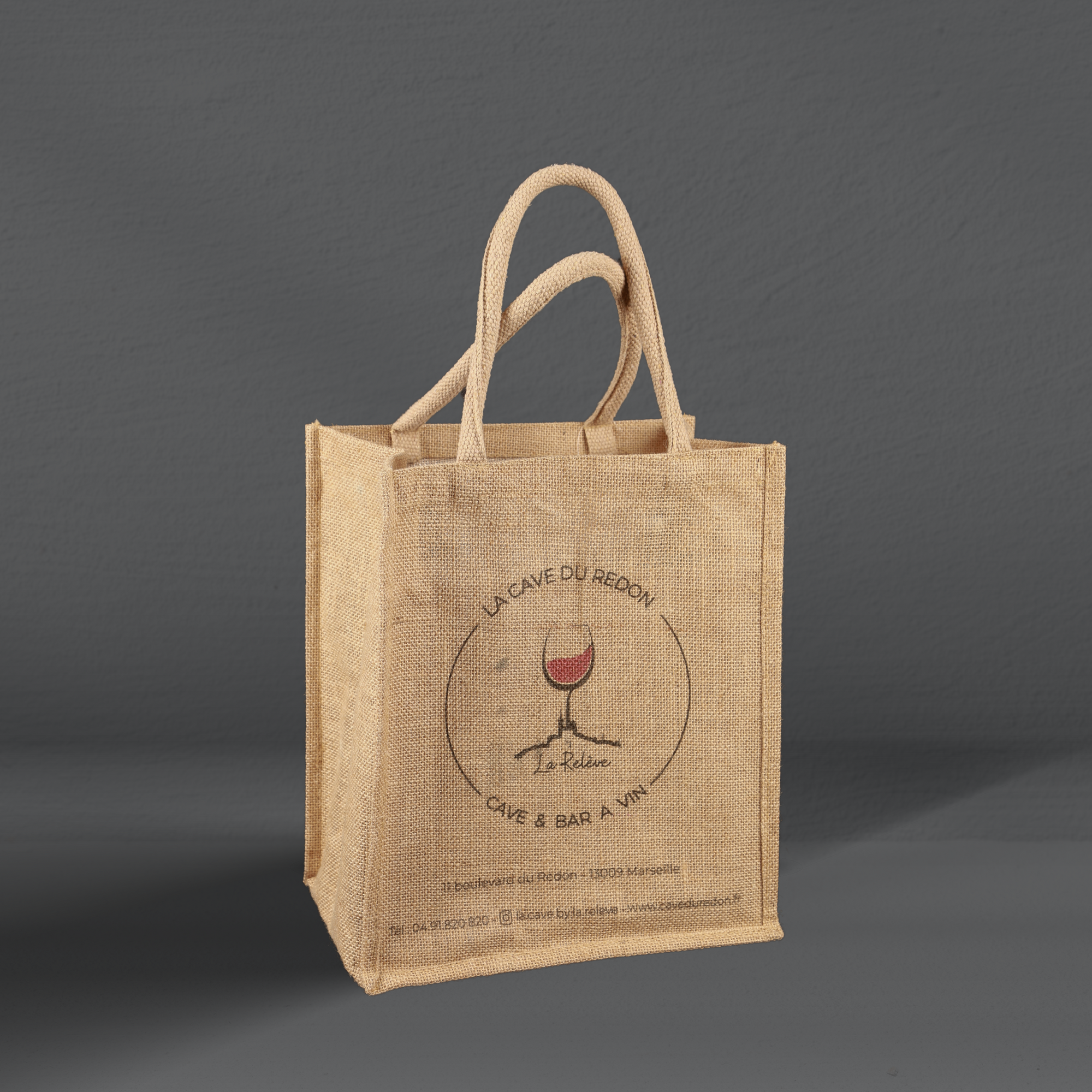 Sac toile de jute personnalisé