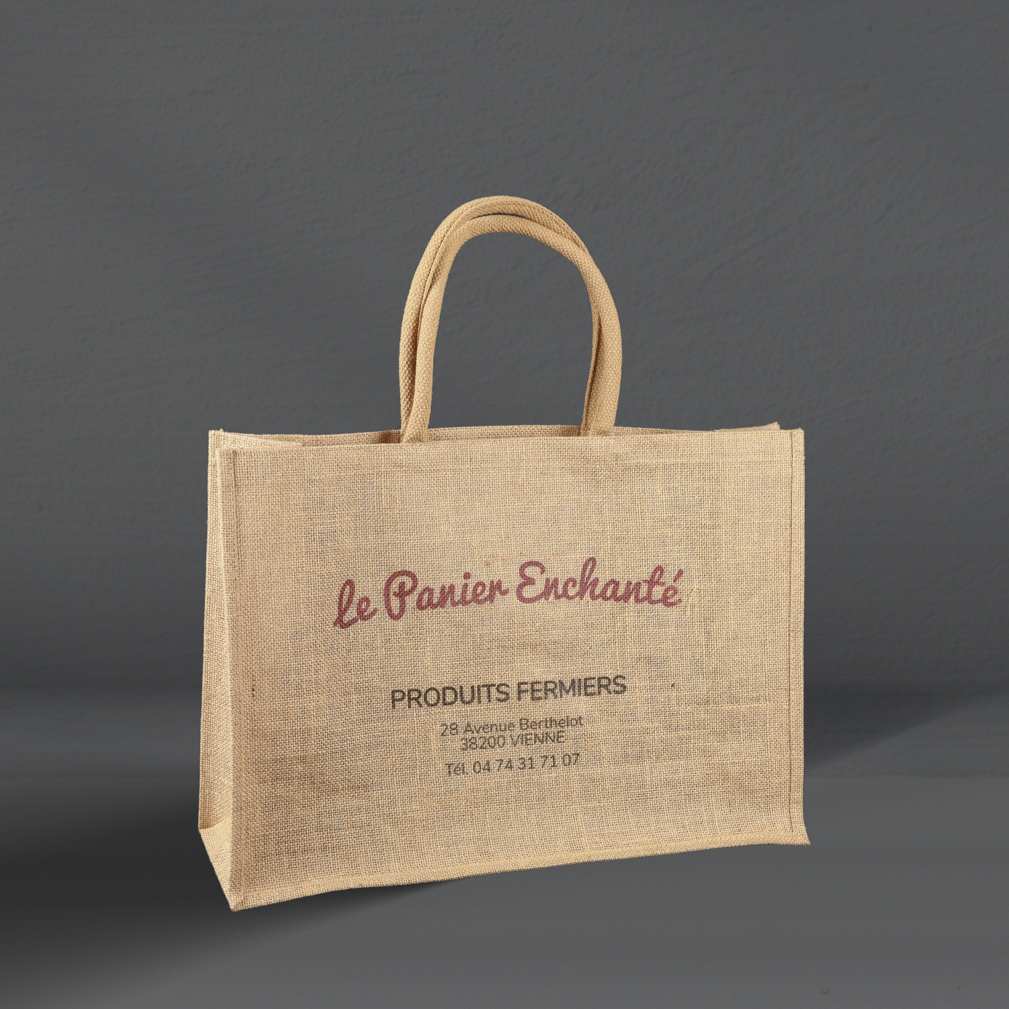 Sac toile de jute personnalisé